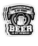 Homebrew Craft Beer Stickers Set of 3