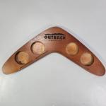 Outback Steakhouse Wooden Beer Flight Tray