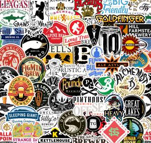 Matte Vinyl Craft Beer Sticker Pack - 25/50 Pieces