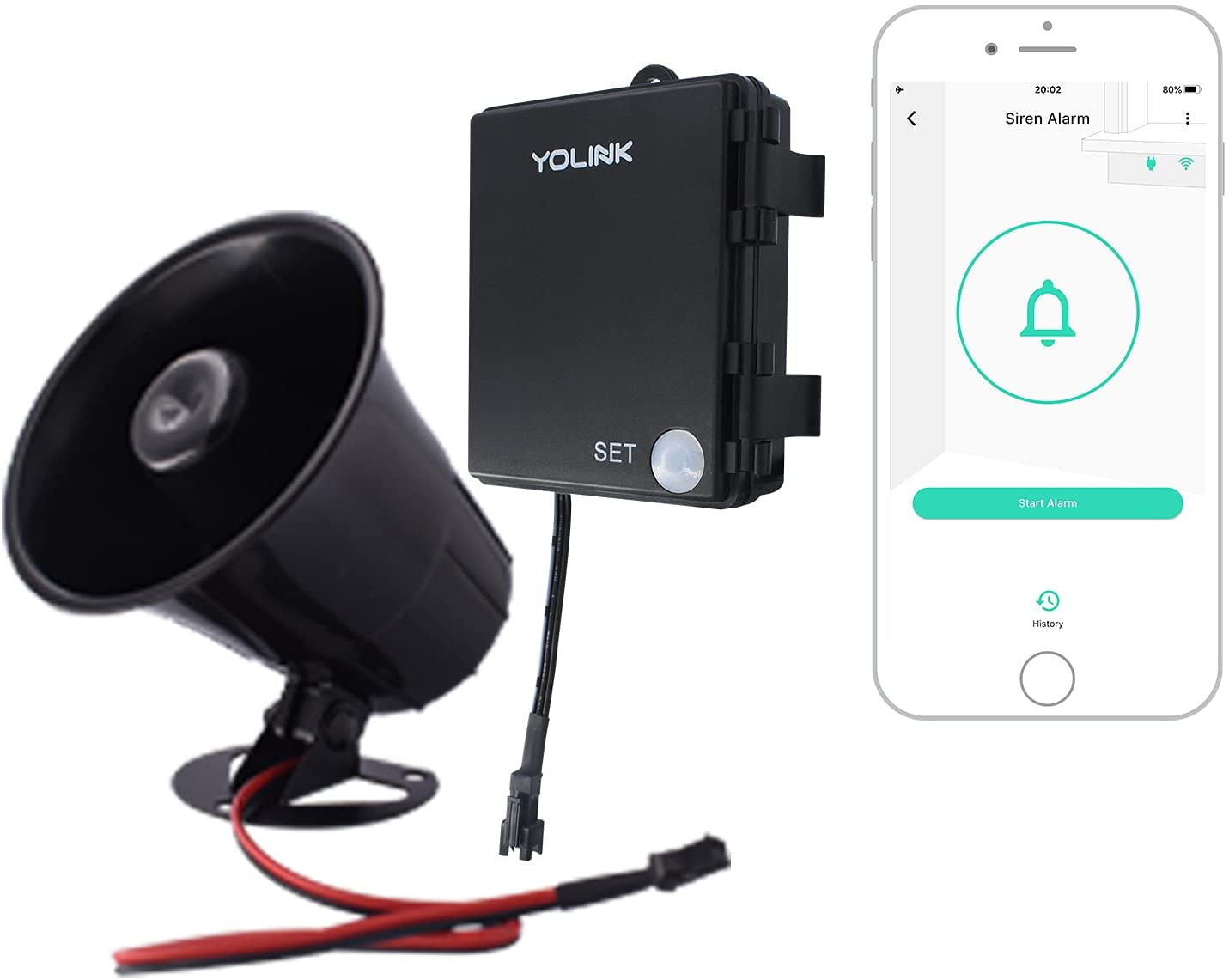 Wireless Outdoor Smart Siren & Alarm Controller Kit