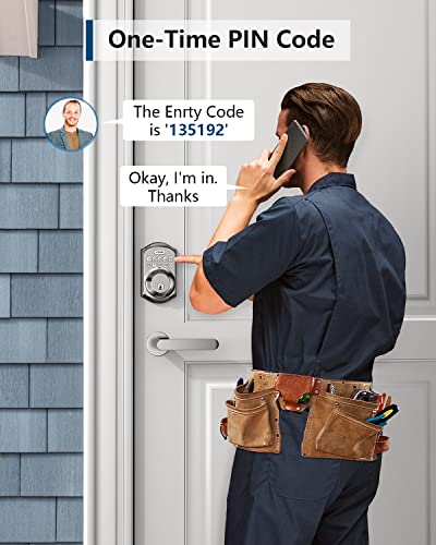 Smart deadbolt lock with keypad and keys