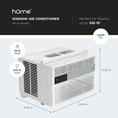 Smart Window AC - hOmeLabs 8,000 BTU