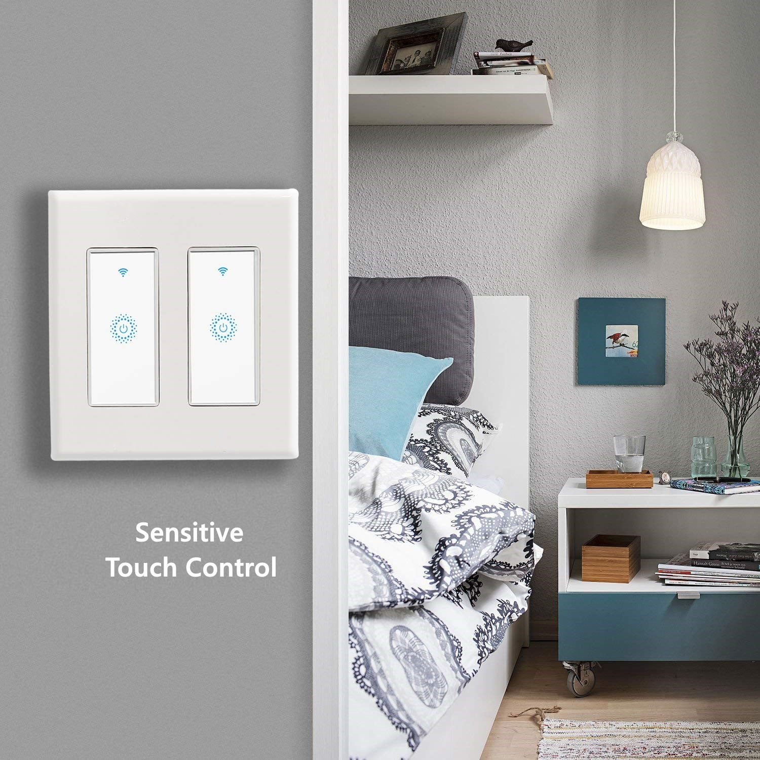 Smart Wi-Fi Light Switch with Remote Control