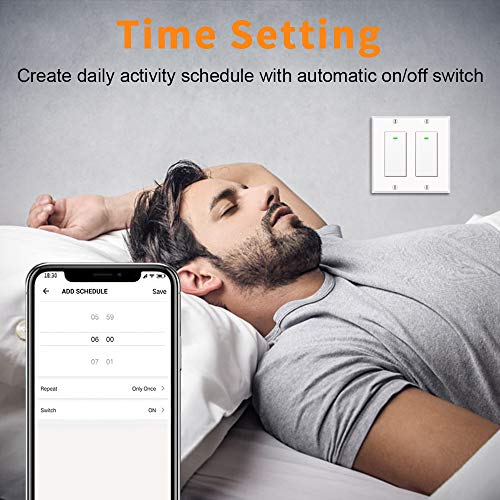 Smart WiFi Light Switches for Alexa and Google Home