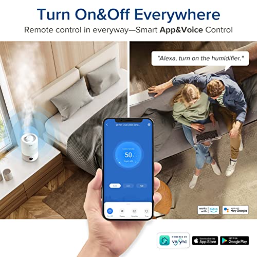 Smart WiFi Humidifier with Essential Oil Diffuser