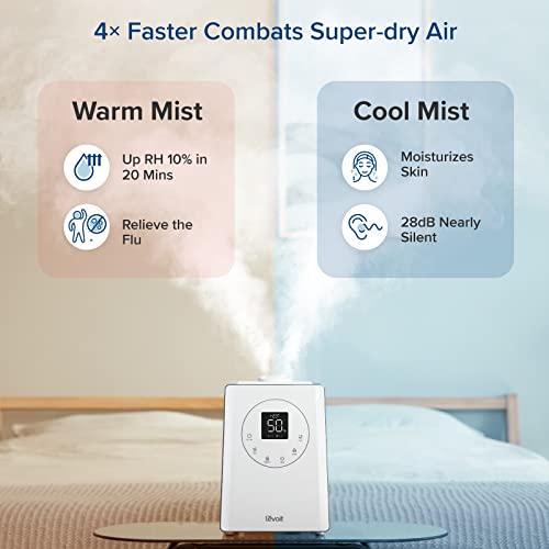 LEVOIT 6L Smart Cool & Warm Mist Humidifier