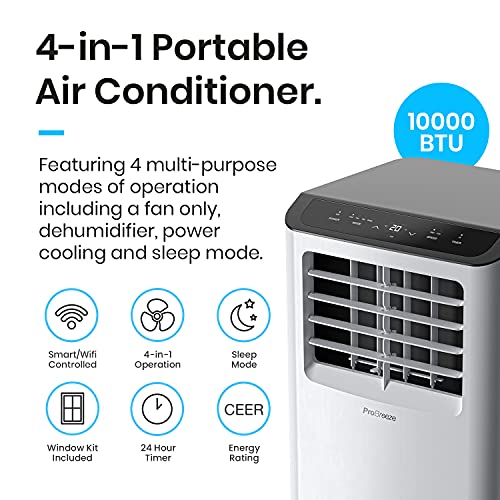 Smart Portable Air Conditioner – 10,000 BTU
