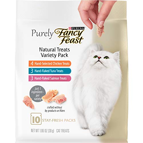 Purina Fancy Feast Natural Cat Treats, 10 Pack
