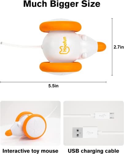 Automatic Interactive Cat Toy with LED Lights