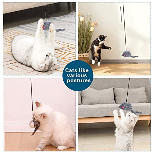 Interactive Cat Feather Toy for Indoor Fun