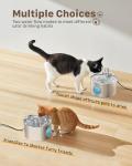 Stainless Steel Cat Water Fountain with 2.2L Capacity