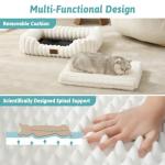 Soft Orthopedic Cat Sofa Bed with Faux Fur