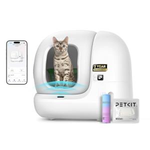 Smart Self-Cleaning Cat Litter Tray with App