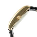 Peugeot Women's 14K Gold Plated Leather Watch