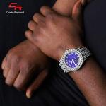 Charles Raymond Diamond Bling Men's Watch, Royal Blue