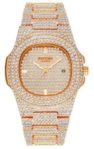 Gosasa Crystal Diamond Big Face Luxury Watch