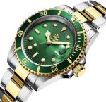 FANMIS Dual-Tone Quartz Watch with Luminous Dial