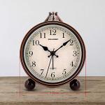 Peakeep 4" Retro Gold Analog Alarm Clock