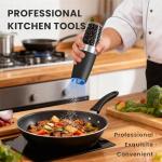 Electric Salt and Pepper Grinder Set with LED Light