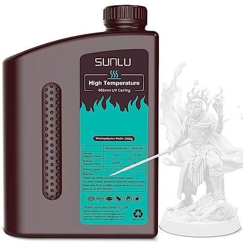 High Temp Fast Curing 3D Printer Resin 2KG