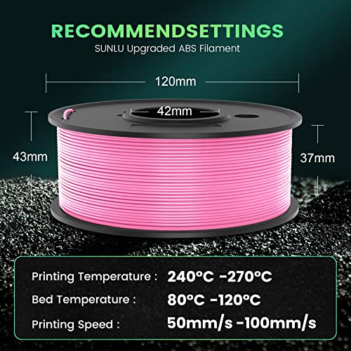 10-Pack 1.75mm ABS Filament Bundle, 2.5kg