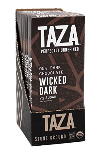 Taza Organic Dark Chocolate Bar - Wicked Dark
