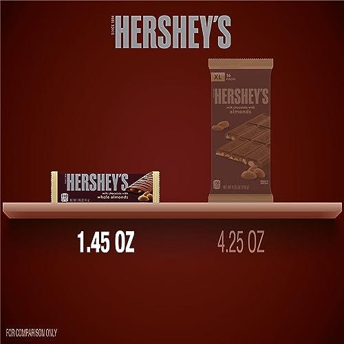 HERSHEY'S Milk Chocolate Almond Candy Bars 36 Count