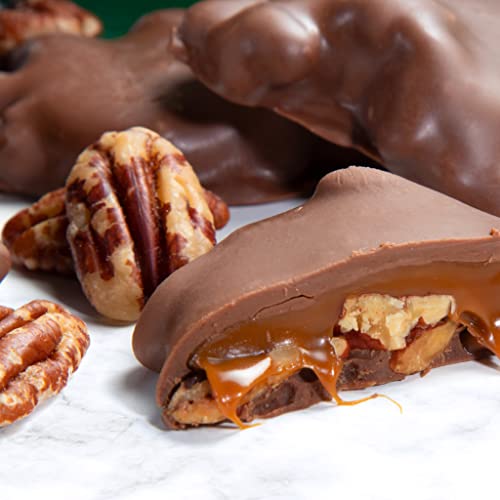 Milk Chocolate Caramel Pecan Clusters Gift Tin