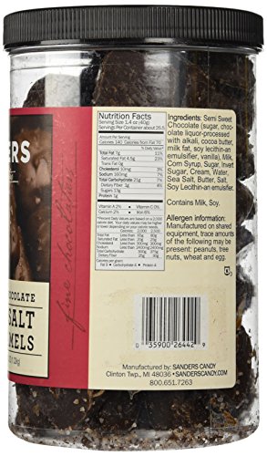 Sanders Dark Chocolate Sea Salt Caramels 36 oz