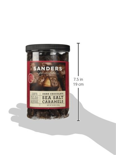 Sanders Dark Chocolate Sea Salt Caramels 36 oz
