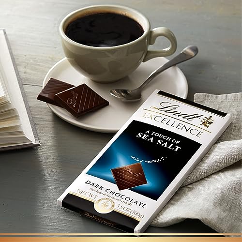 Lindt Sea Salt Dark Chocolate Bar - 12 Pack