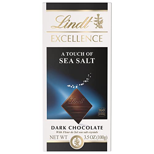 Lindt Sea Salt Dark Chocolate Bar - 12 Pack