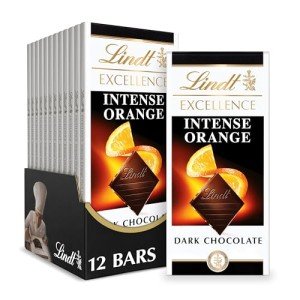Lindt Intense Orange Dark Chocolate Bar - 12 Pack