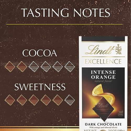 Lindt Intense Orange Dark Chocolate Bar - 12 Pack