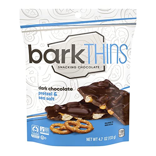 Dark Chocolate Pretzel Bark with Sea Salt 4.7 OZ