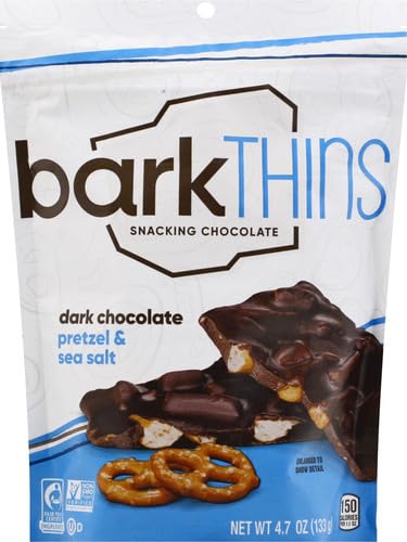 Dark Chocolate Pretzel Bark with Sea Salt 4.7 OZ