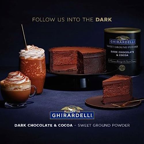 Ghirardelli Dark Chocolate Cocoa Powder with Spoon