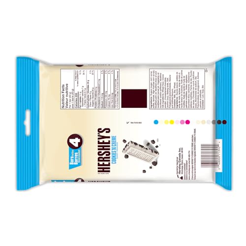 HERSHEY'S Cookies 'N' Crème Chocolate Bars, 4-Pack
