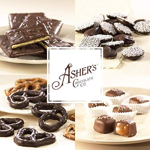 Asher's Dark Chocolate Covered Almond Bark 1 Pound