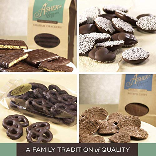 Asher's Dark Chocolate Covered Almond Bark 1 Pound