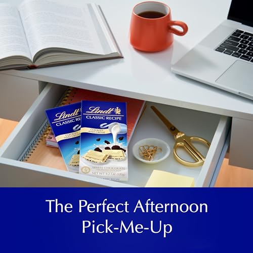 Lindt Cookies & Crème White Chocolate Bar, 12 Count