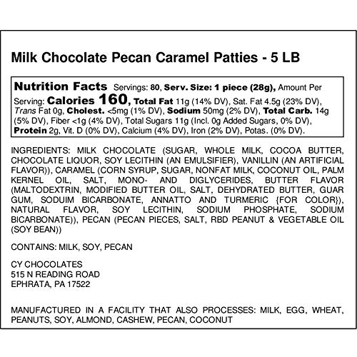 Milk Chocolate Caramel Pecan Clusters - 5 lb Bulk
