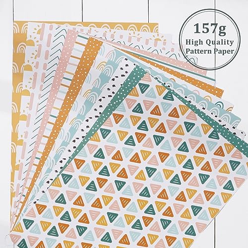 60Pcs A5 Boho Pattern Decorative Craft Paper
