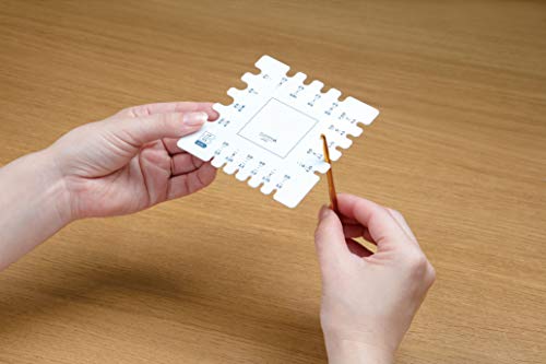 Clover Swatch Ruler and Needle Gauge, White