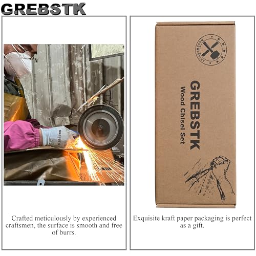 4 Piece Wood Chisel Set with Beech Handles