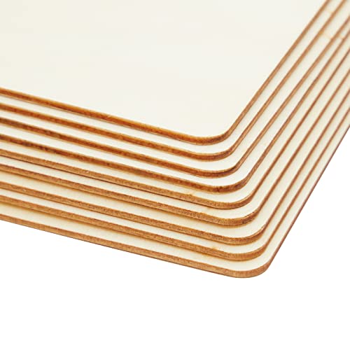70 Pack Unfinished Wood Squares for DIY Projects