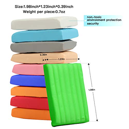 50 Color Polymer Clay Kit with Sculpting Tools