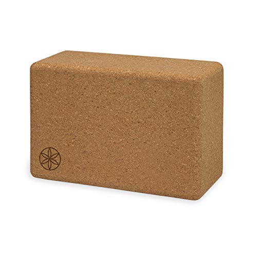 Gaiam Sol Cork Yoga Block - 4"x6"x9