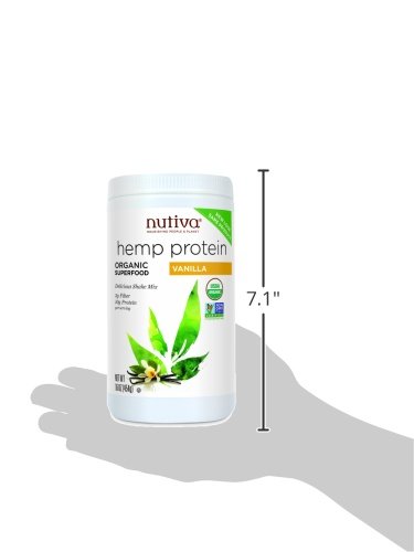Nutiva Organic Hemp Shake, Superfood Drink Mix, 16 Ounce Canisters
