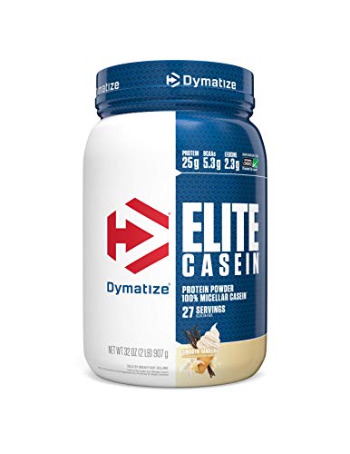 Dymatize Elite Micellar Casein Protein Powder, Vanilla, 32 Oz